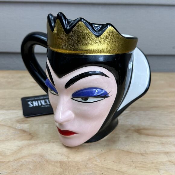 Snow White Grimhilde Ingrid Disney Bioworld Evil Queen Mug Cup Sculpted Ceramic - Picture 12 of 14